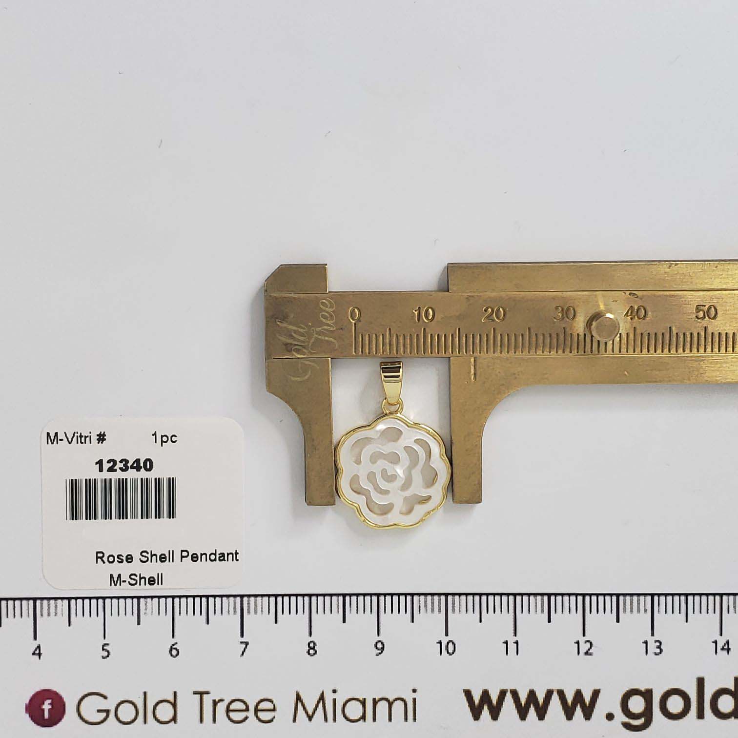 12340 Rose Shell Pendant