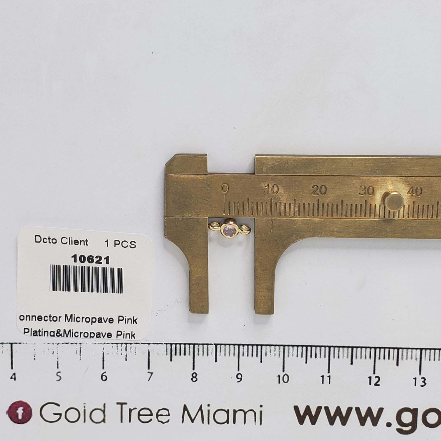 10621 Micropavé Pink Connector