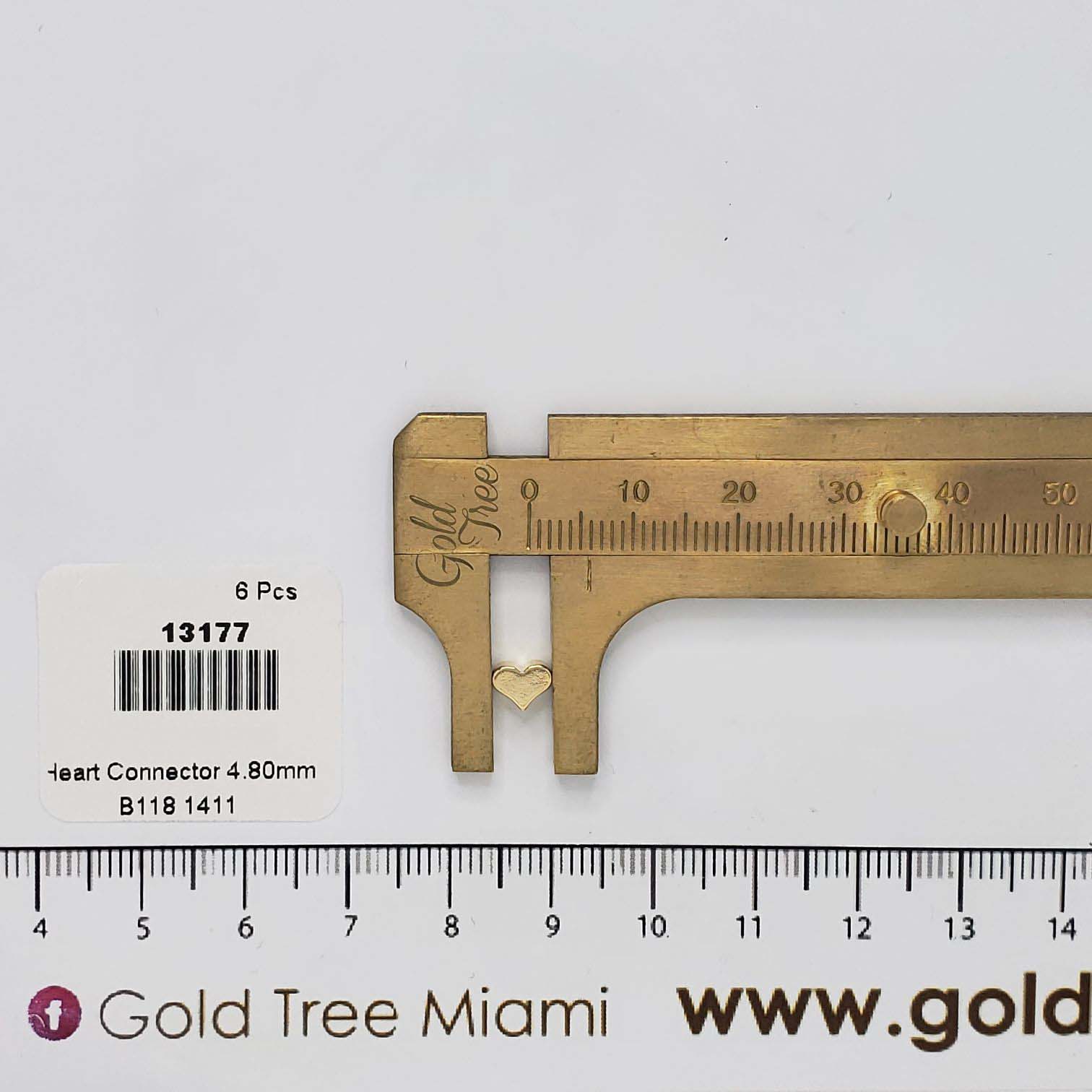 13177 Conector de Corazón Elegante