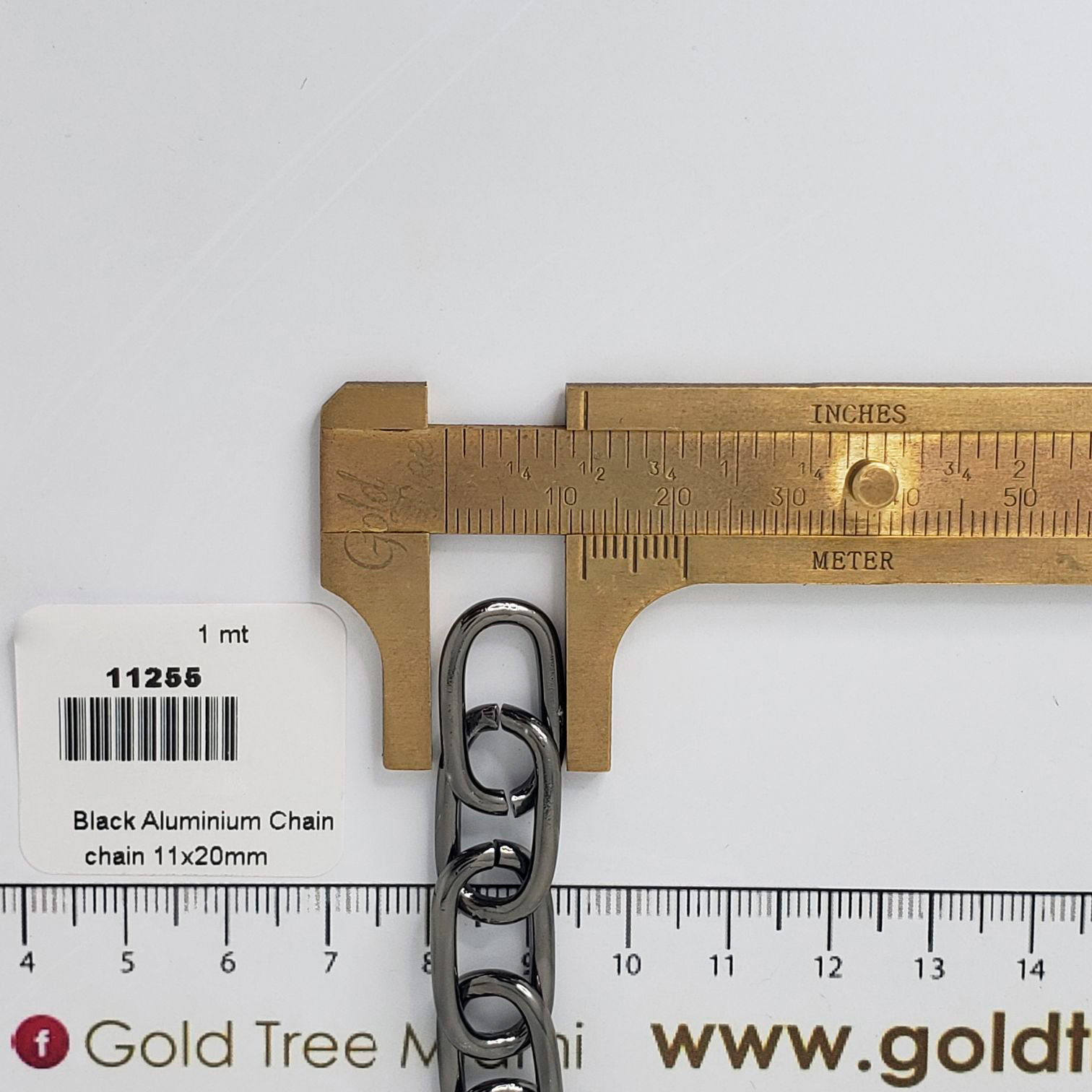 11255 Dark Grey Aluminium Chain