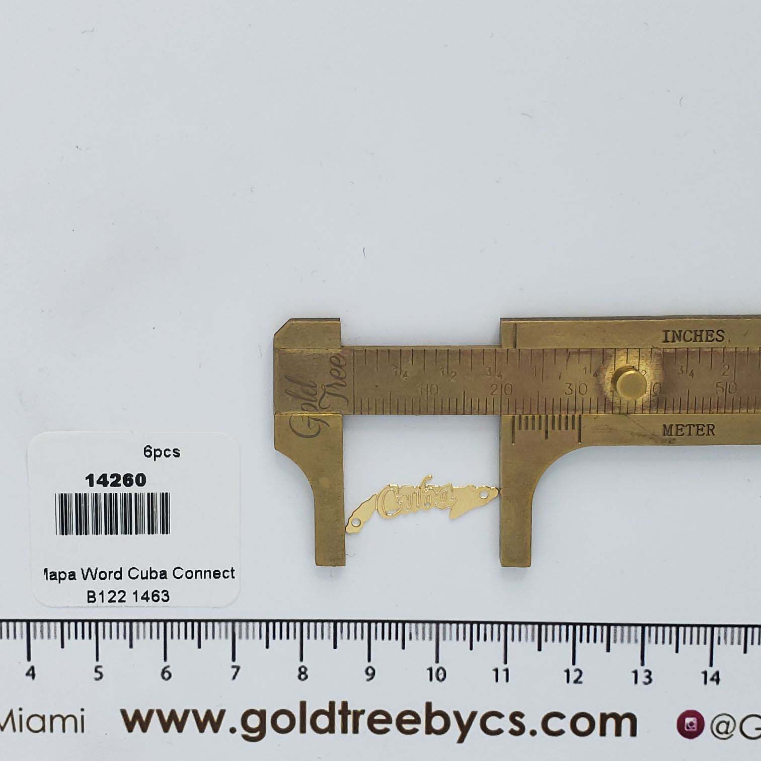 14260 Conector Mapa de Cuba con Palabra
