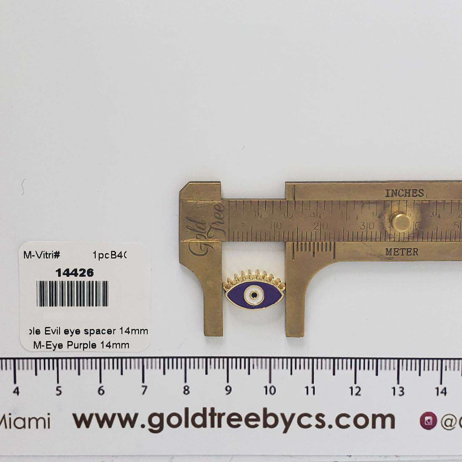 14426 Espaciador Ojo Turco Morado