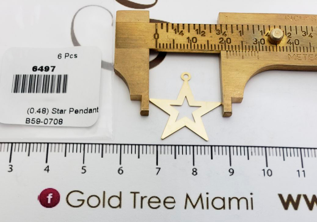 6497 Dije de estrella silueta