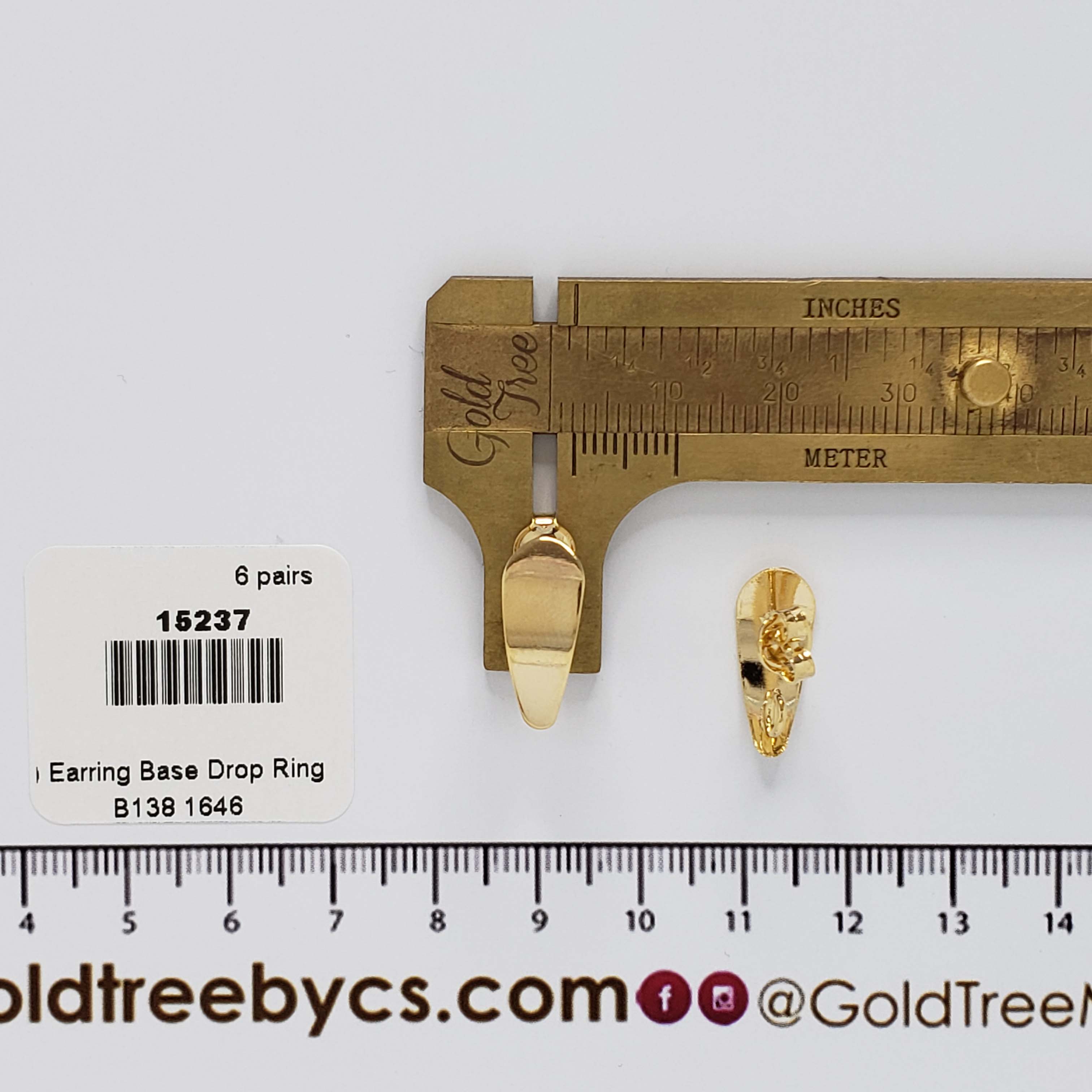 15237 Earring Base Drop Ring