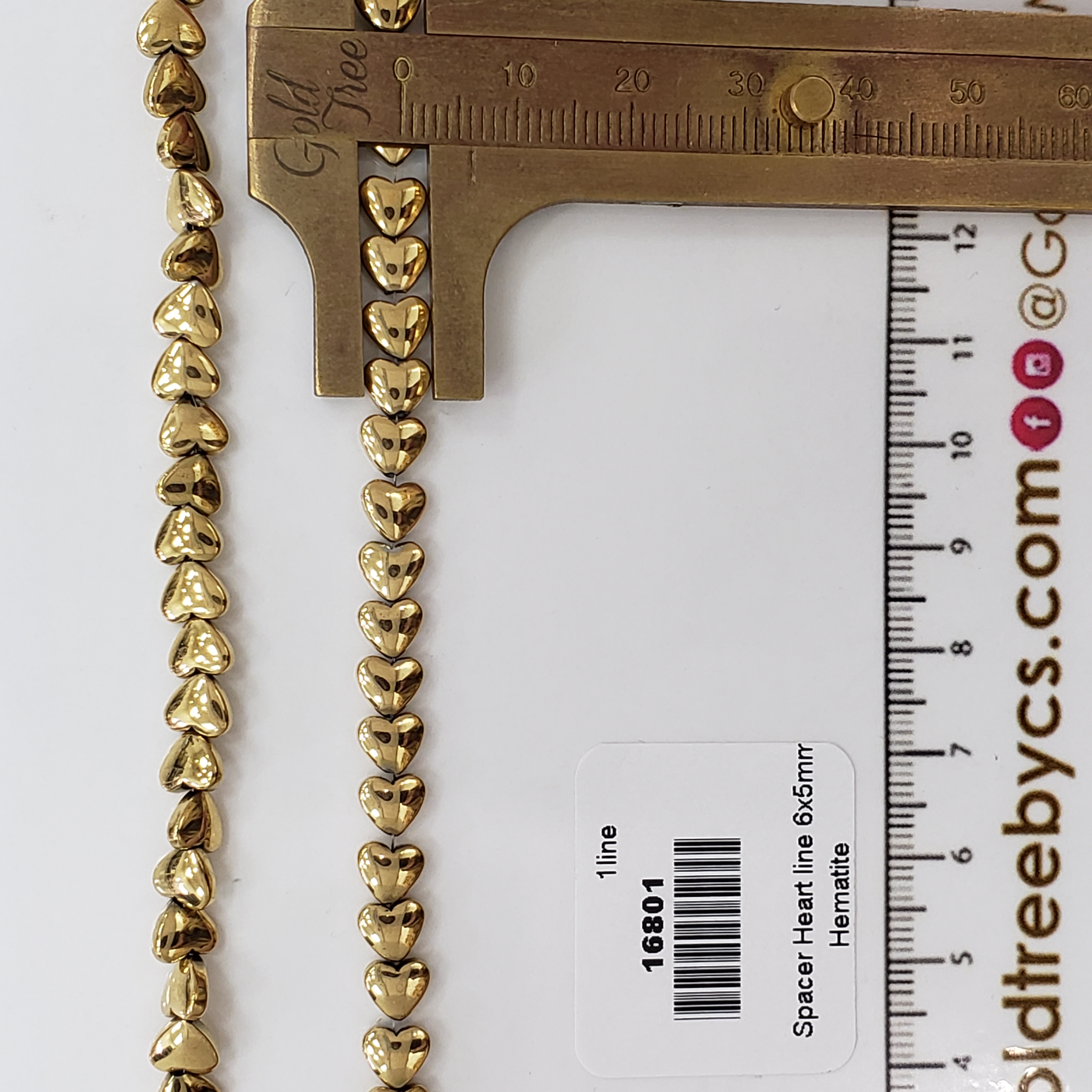16801  Heart Line Spacer