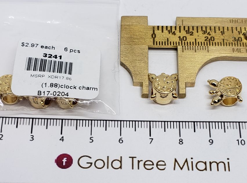 3241 Dije Reloj Dorado