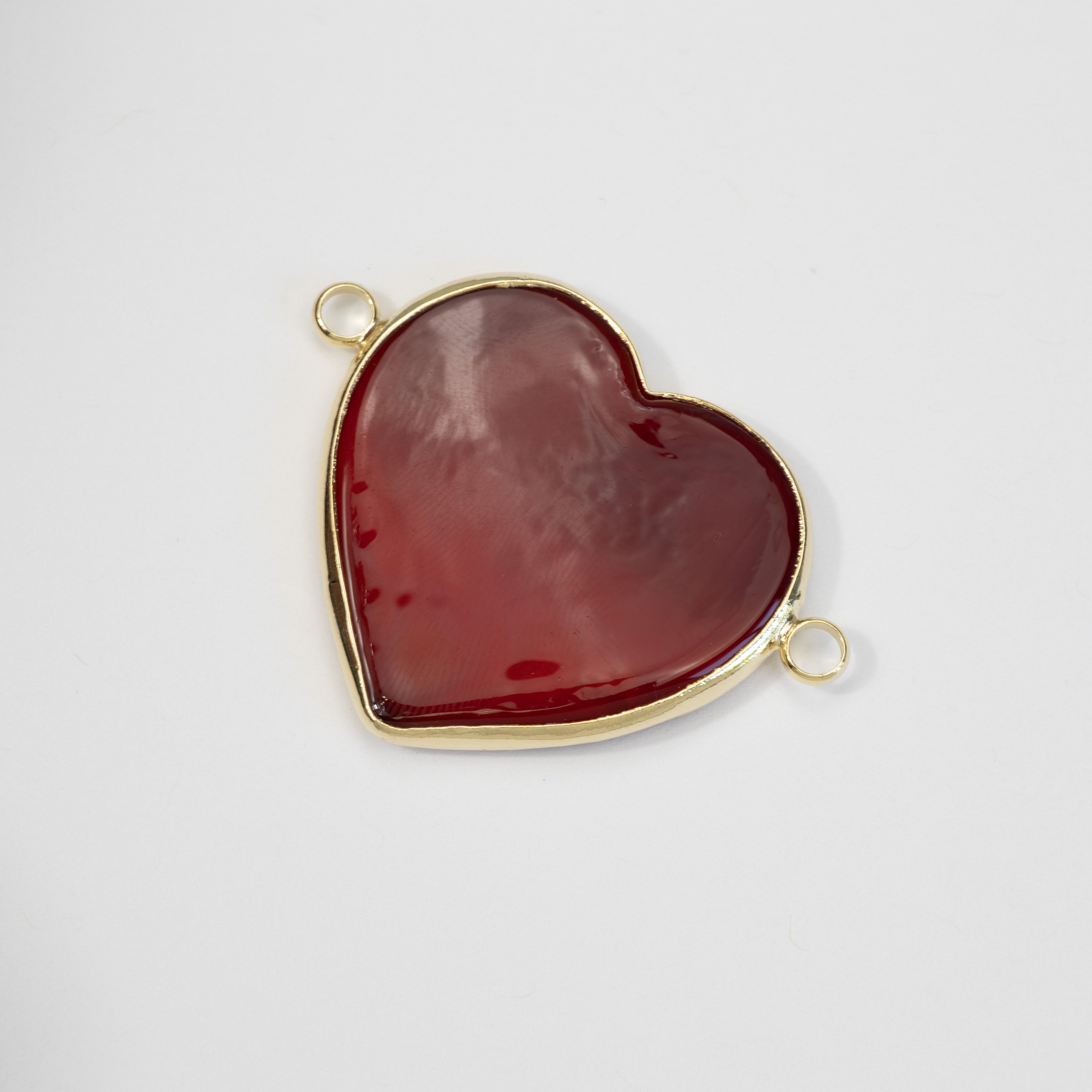 19133 Hearts Bizel Red Wine Connector 40MM