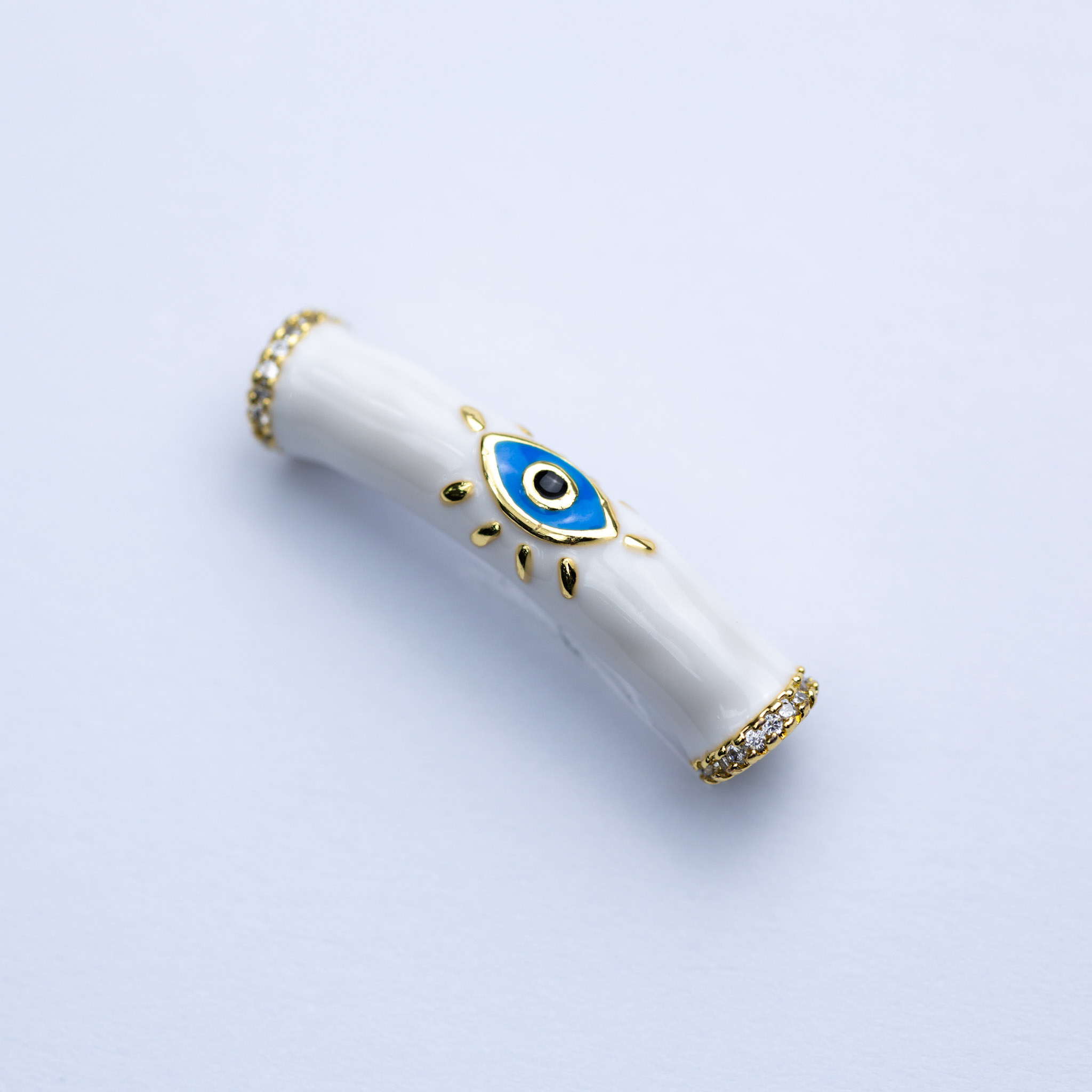 15980 Cuenta Espaciadora Barra Ojo Blanca
