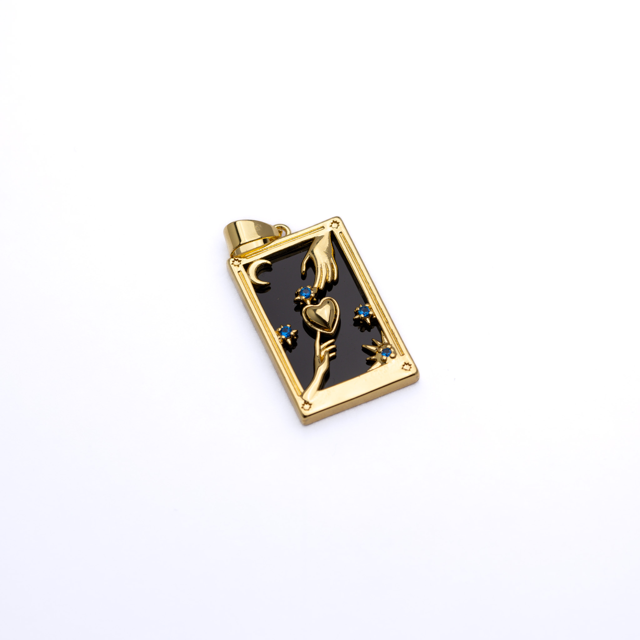 20874 Heart Offering Black Pendant