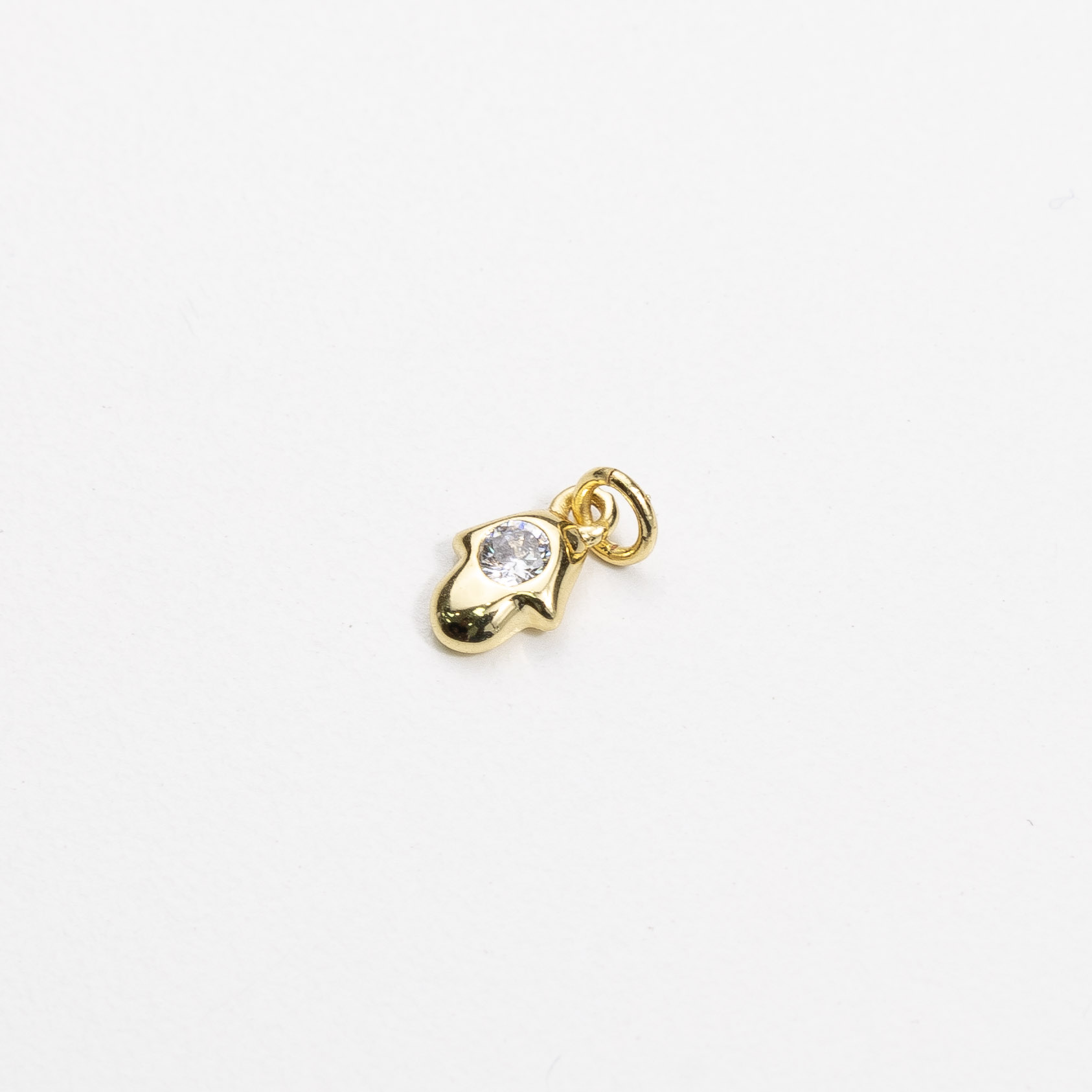 8276 Hamsa Clear MicroPavé Charm