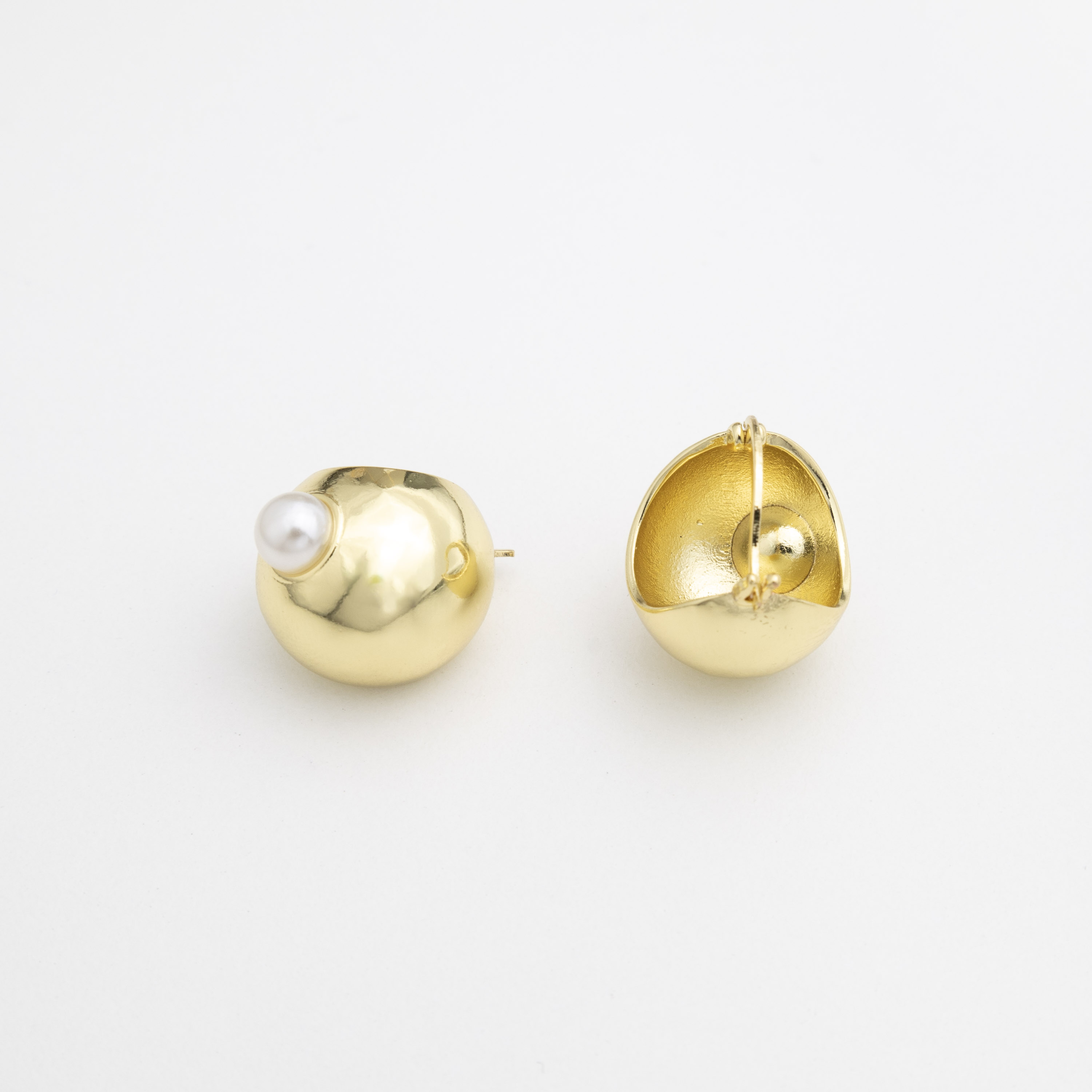 Luna Gold Ball Earrings main image 1