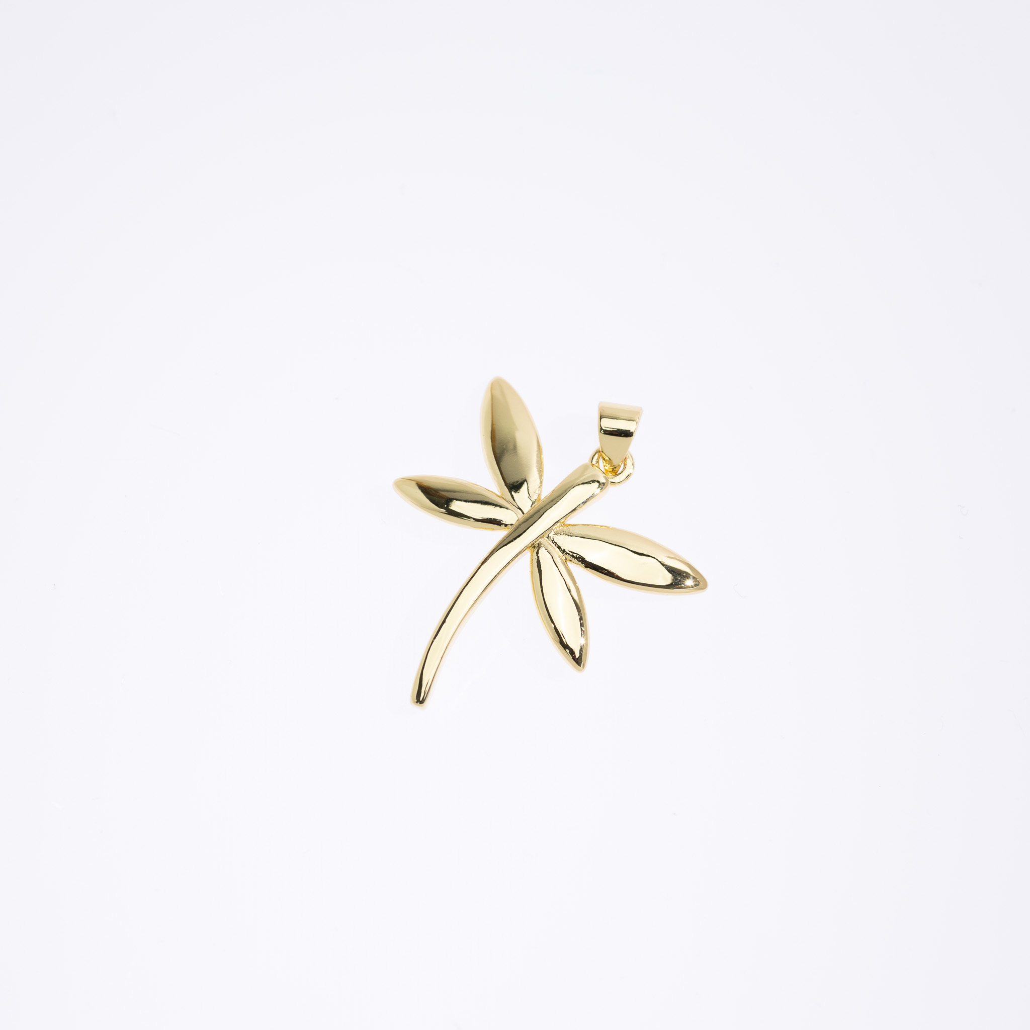 20627 Cadena Plano de Libélula de Oro Sencilla