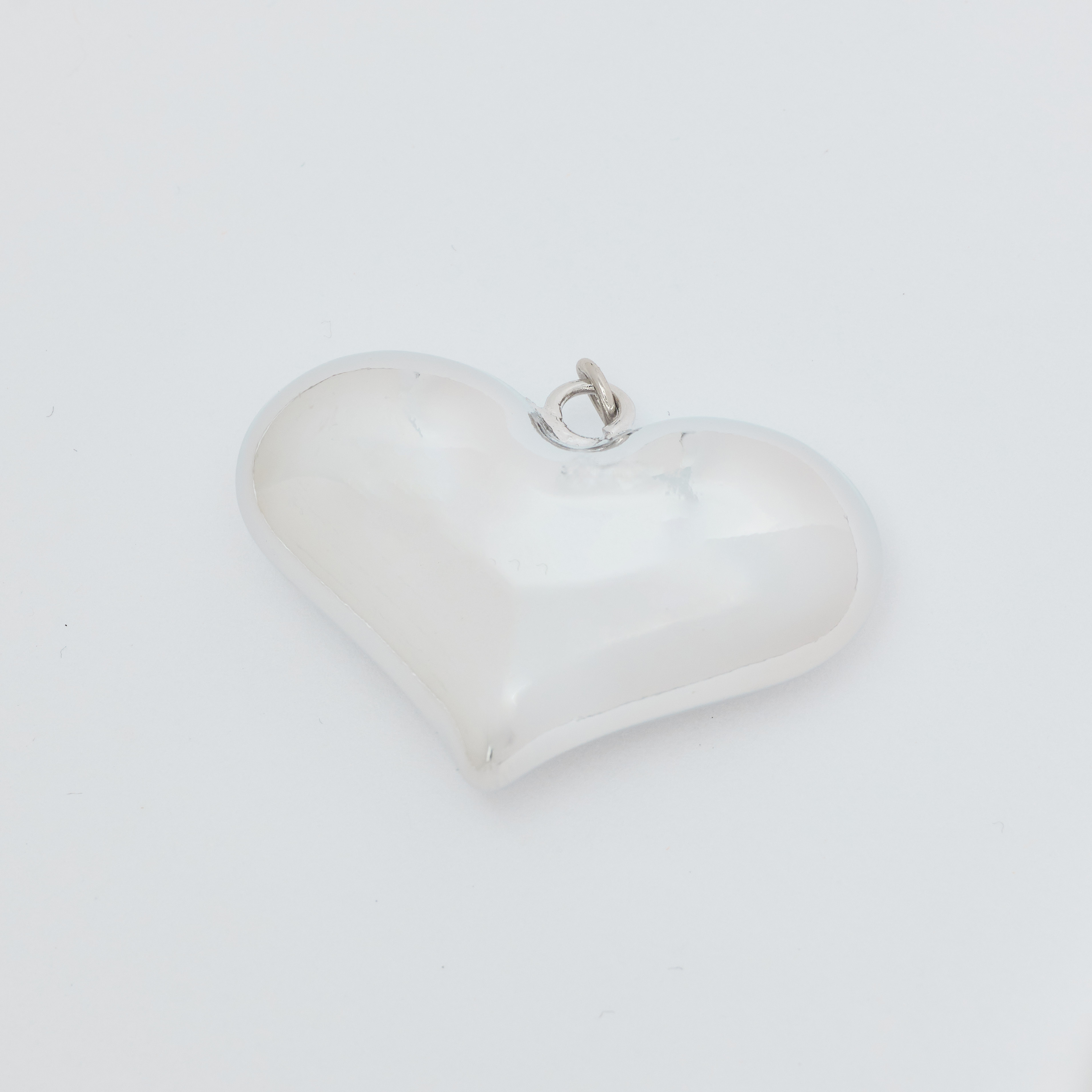 18823 Silver Heart Reflection Pendant