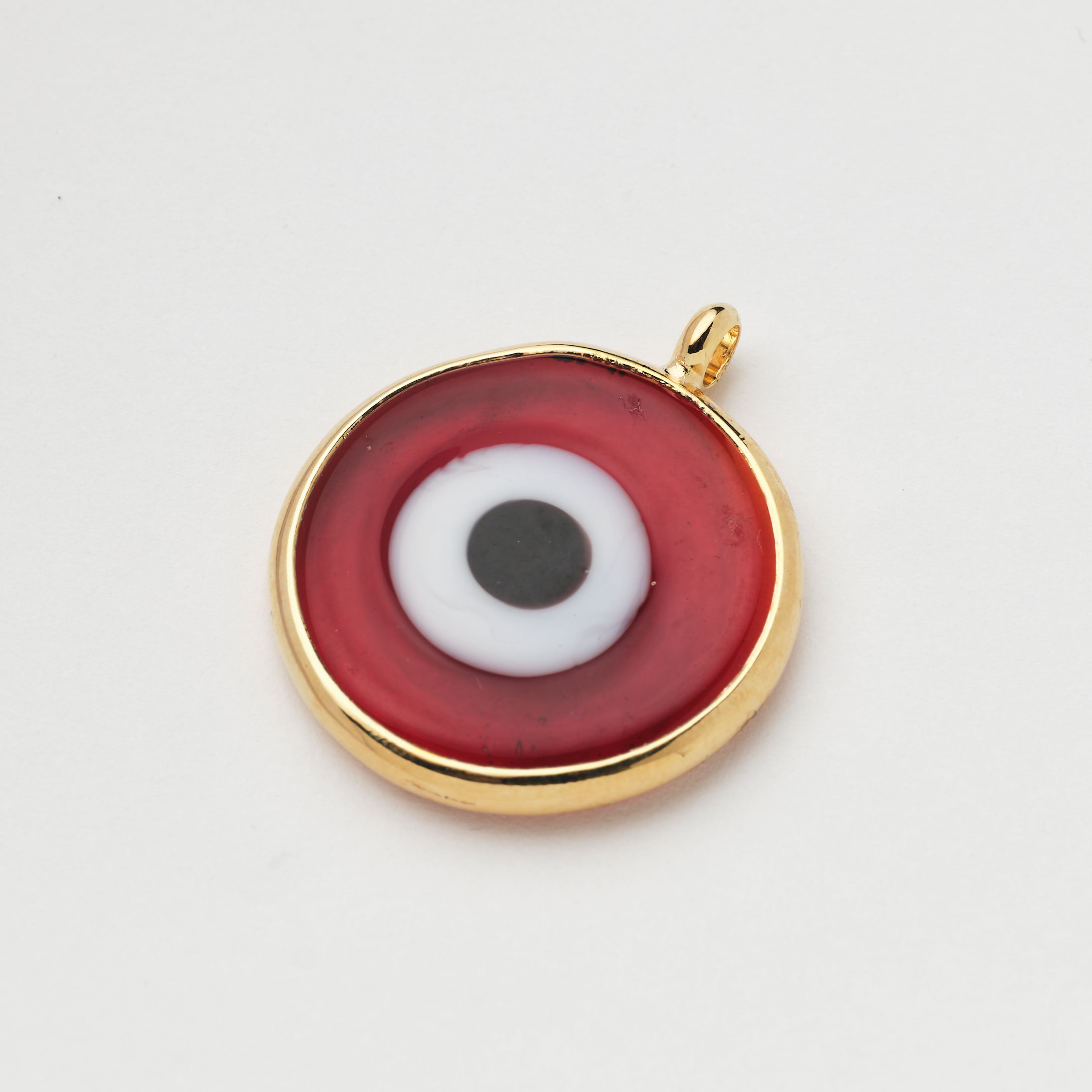 10178 Cadena Ojo Redondo Bizel Rojo Oscuro