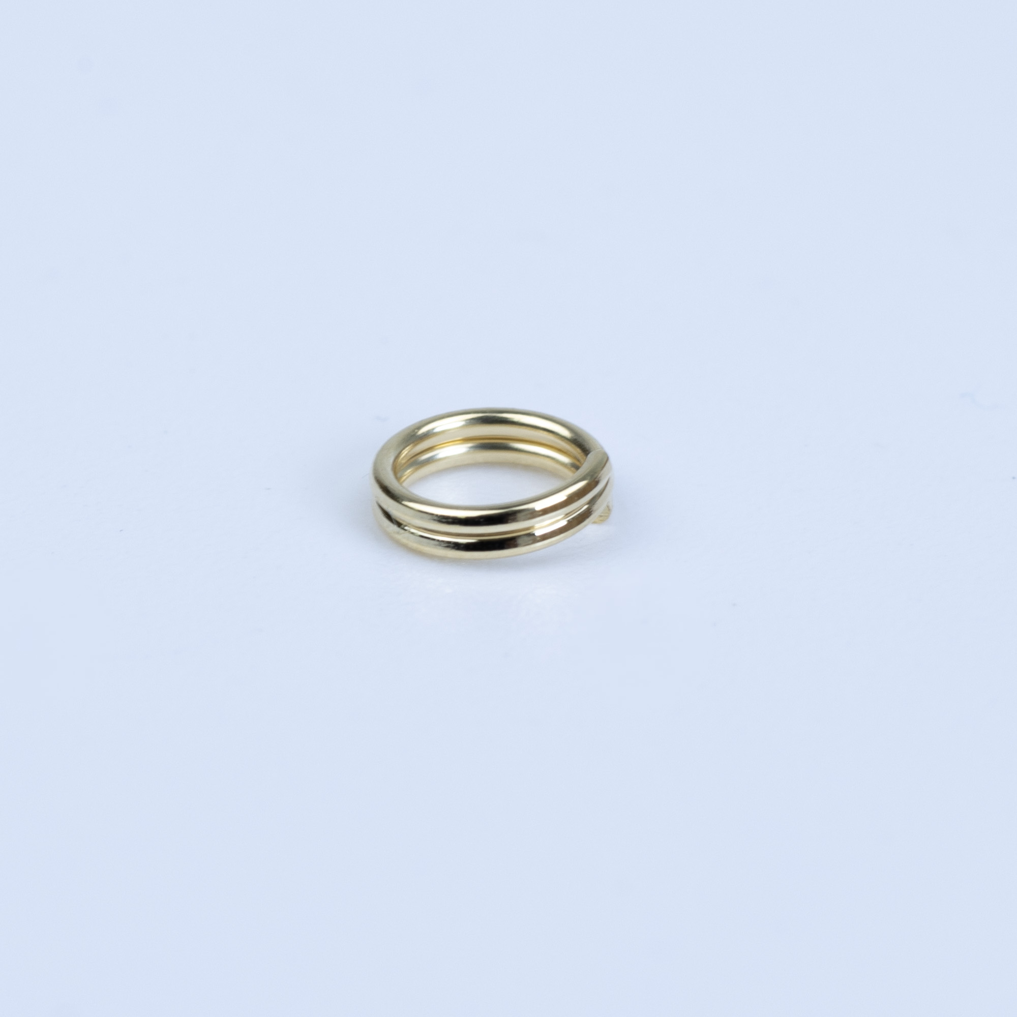 8047 6x0.6mm Gold Jump Ring Double