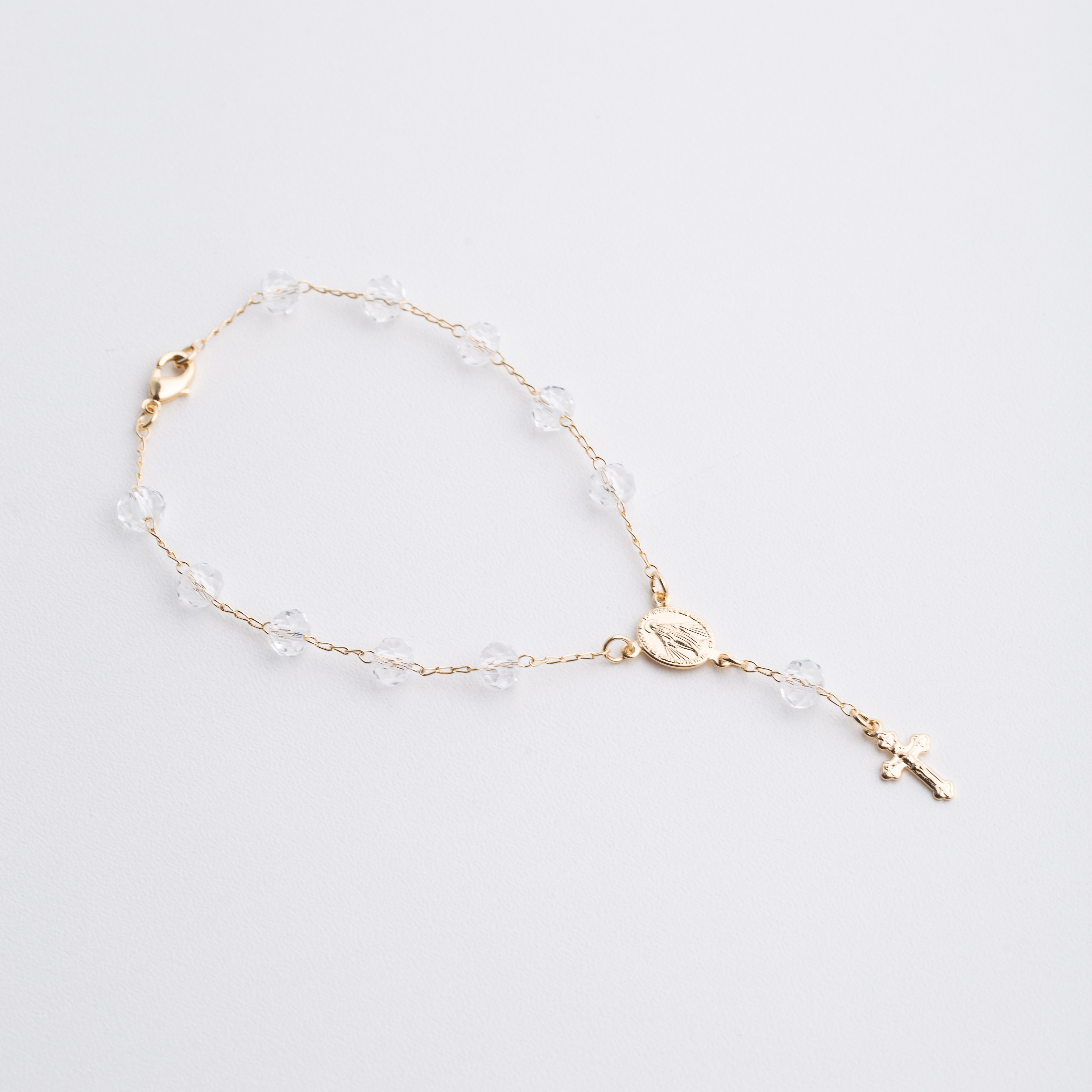 19906 Denarius Bracelet with Clear Crystals